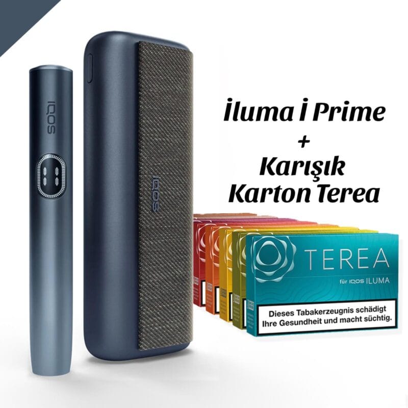 IQOS Iluma I Prime Siyah+ 1 Karton Terea